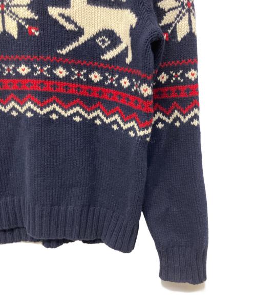 POLO RALPH LAUREN（ポロ・ラルフローレン）POLO RALPH LAUREN (ポロ・ラルフローレン) 厚手ニット ブラック サイズ:Mの古着・服飾アイテム