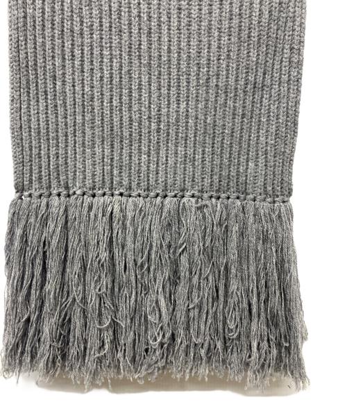 HYKE（ハイク）HYKE (ハイク) ウールフリンジベスト グレー サイズ:Freeの古着・服飾アイテム