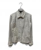 LOUIS VUITTONルイ ヴィトン）の古着「長袖シャツ」｜ホワイト×ブラウン