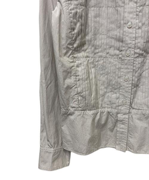 LOUIS VUITTON（ルイ ヴィトン）LOUIS VUITTON (ルイ ヴィトン) 長袖シャツ ホワイト×ブラウン サイズ:38の古着・服飾アイテム