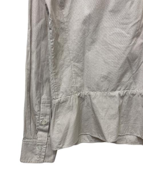 LOUIS VUITTON（ルイ ヴィトン）LOUIS VUITTON (ルイ ヴィトン) 長袖シャツ ホワイト×ブラウン サイズ:38の古着・服飾アイテム