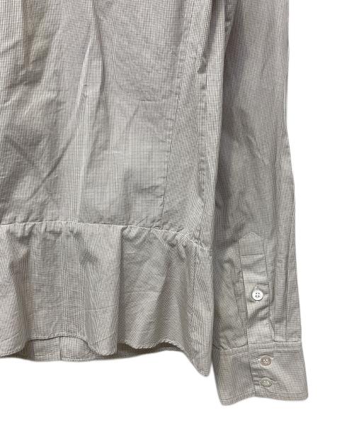 LOUIS VUITTON（ルイ ヴィトン）LOUIS VUITTON (ルイ ヴィトン) 長袖シャツ ホワイト×ブラウン サイズ:38の古着・服飾アイテム