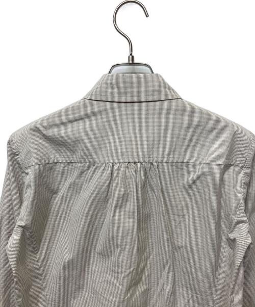 LOUIS VUITTON（ルイ ヴィトン）LOUIS VUITTON (ルイ ヴィトン) 長袖シャツ ホワイト×ブラウン サイズ:38の古着・服飾アイテム