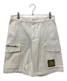 LOUIS VUITTON（ルイ ヴィトン）の古着「エンブロイダードコットンカーゴハーフパンツ」｜ホワイト