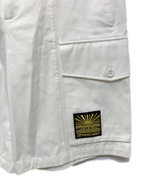 LOUIS VUITTON（ルイ ヴィトン）LOUIS VUITTON (ルイ ヴィトン) エンブロイダードコットンカーゴハーフパンツ ホワイト サイズ:48の古着・服飾アイテム