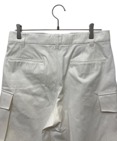 LOUIS VUITTON（ルイ ヴィトン）LOUIS VUITTON (ルイ ヴィトン) エンブロイダードコットンカーゴハーフパンツ ホワイト サイズ:48の古着・服飾アイテム