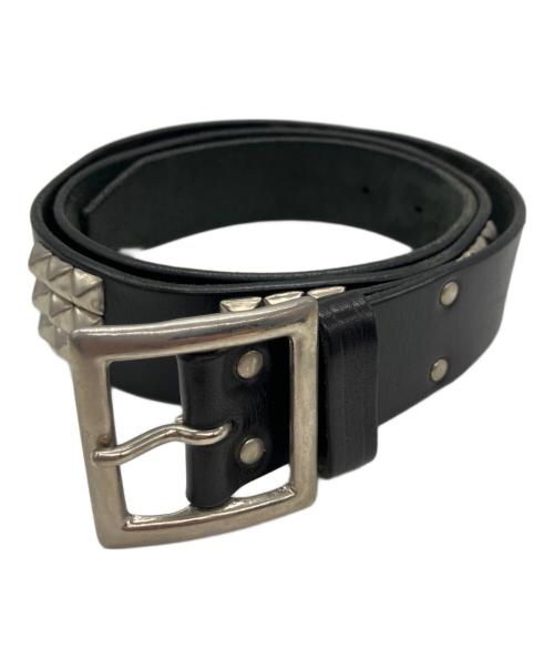 Denham（デンハム）Denham (デンハム) スタッズレザーベルト ブラックの古着・服飾アイテム