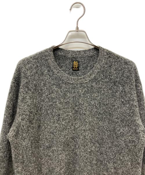 BATONER（バトナ―）BATONER (バトナ―) CASHMERE FOX CREW NECK グレー サイズ:3の古着・服飾アイテム