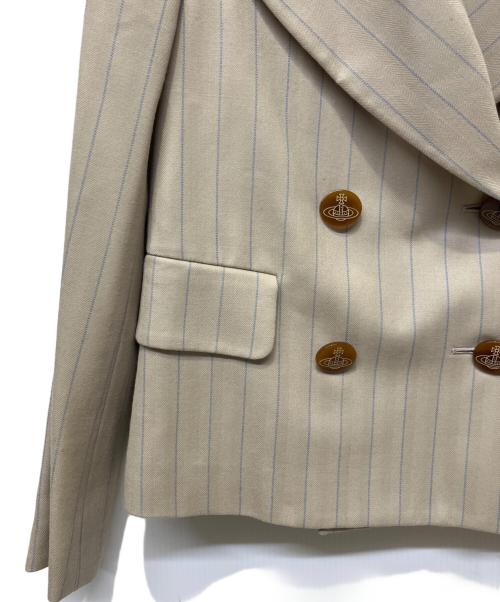 Vivienne Westwood（ヴィヴィアンウエストウッド）Vivienne Westwood (ヴィヴィアンウエストウッド) セットアップスーツ ベージュ サイズ:Sの古着・服飾アイテム