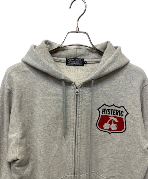 Hysteric Glamour（ヒステリックグラマー）Hysteric Glamour (ヒステリックグラマー) HYSTERIC CHERRY パーカー グレー サイズ:Mの古着・服飾アイテム