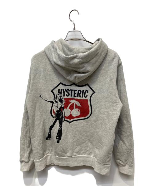 Hysteric Glamour（ヒステリックグラマー）Hysteric Glamour (ヒステリックグラマー) HYSTERIC CHERRY パーカー グレー サイズ:Mの古着・服飾アイテム