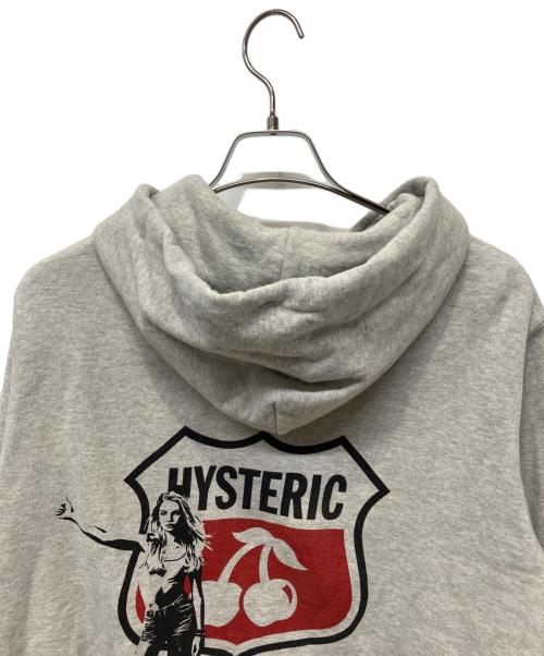 Hysteric Glamour（ヒステリックグラマー）Hysteric Glamour (ヒステリックグラマー) HYSTERIC CHERRY パーカー グレー サイズ:Mの古着・服飾アイテム