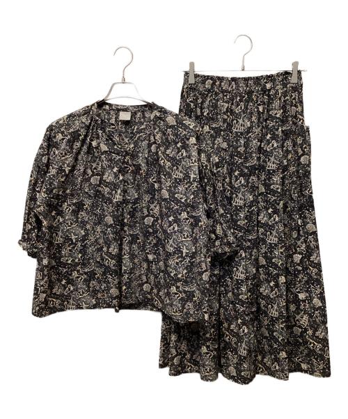 TSUHARU by samansa Mos2（ツハル バイ サマンサモスモス）TSUHARU by Samansa Mos2 (ツハル バイ サマンサモスモス) セットアップ ブラック サイズ:Freeの古着・服飾アイテム