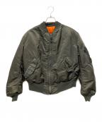 ALPHAアルファ）の古着「MA-1ジャケット」｜オリーブ