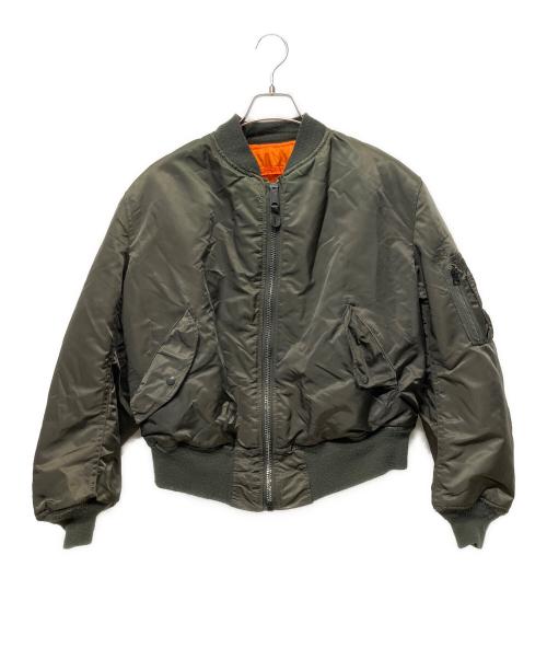 ALPHA（アルファ）ALPHA (アルファ) MA-1ジャケット オリーブ サイズ:Lの古着・服飾アイテム
