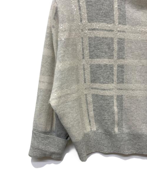 BRUNELLO CUCINELLI（ブルネロクチネリ）BRUNELLO CUCINELLI (ブルネロクチネリ) 厚手ニット ライトグレー サイズ:XXSの古着・服飾アイテム