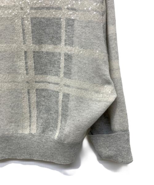 BRUNELLO CUCINELLI（ブルネロクチネリ）BRUNELLO CUCINELLI (ブルネロクチネリ) 厚手ニット ライトグレー サイズ:XXSの古着・服飾アイテム