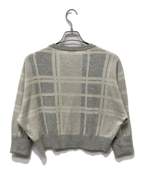 BRUNELLO CUCINELLI（ブルネロクチネリ）BRUNELLO CUCINELLI (ブルネロクチネリ) 厚手ニット ライトグレー サイズ:XXSの古着・服飾アイテム