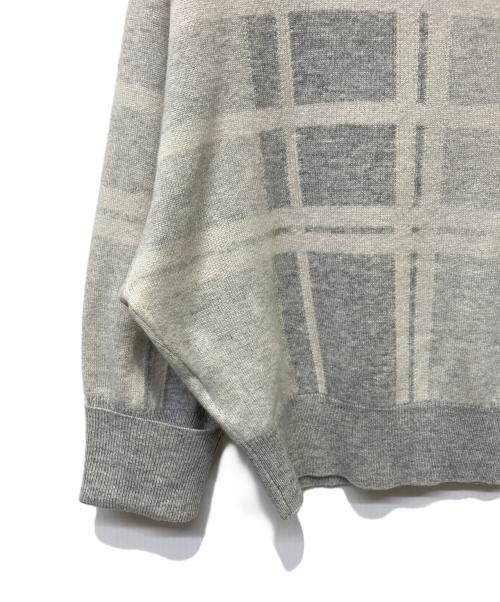 BRUNELLO CUCINELLI（ブルネロクチネリ）BRUNELLO CUCINELLI (ブルネロクチネリ) 厚手ニット ライトグレー サイズ:XXSの古着・服飾アイテム