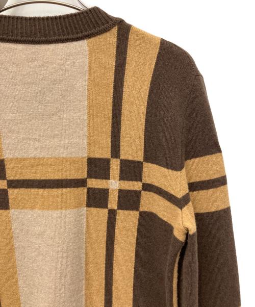 HERMES（エルメス）HERMES (エルメス) 厚手ニット ブラウン サイズ:36の古着・服飾アイテム
