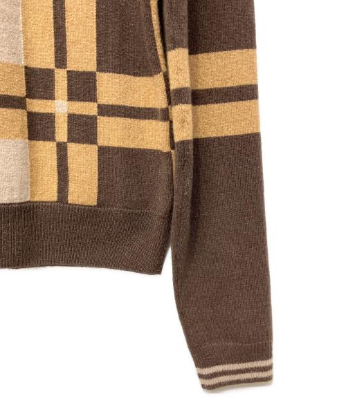 HERMES（エルメス）HERMES (エルメス) 厚手ニット ブラウン サイズ:36の古着・服飾アイテム