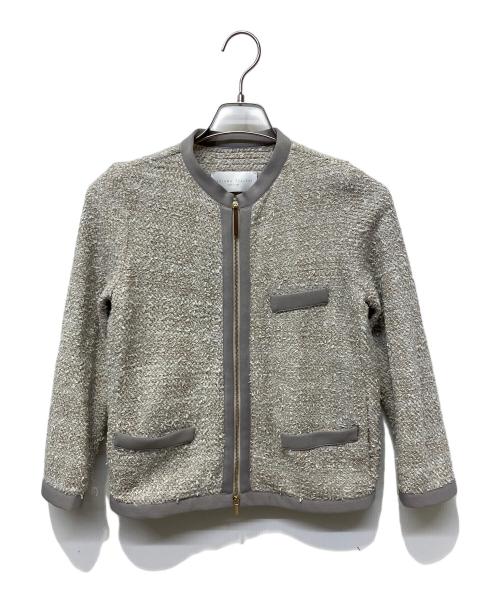 Fabiana Filippi（ファビアナフィリッピ）fabiana filippi (ファビアナフィリッピ) ツイードジャケット ベージュ サイズ:XXSの古着・服飾アイテム