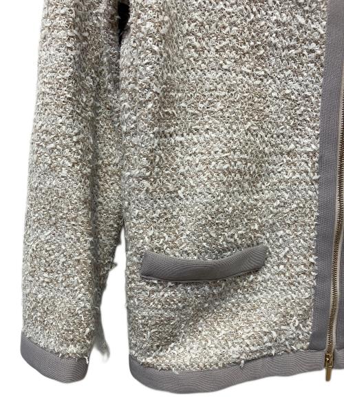 Fabiana Filippi（ファビアナフィリッピ）fabiana filippi (ファビアナフィリッピ) ツイードジャケット ベージュ サイズ:XXSの古着・服飾アイテム
