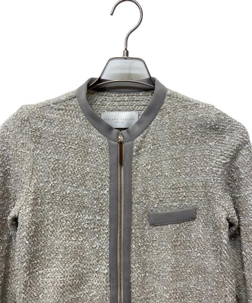 Fabiana Filippi（ファビアナフィリッピ）fabiana filippi (ファビアナフィリッピ) ツイードジャケット ベージュ サイズ:XXSの古着・服飾アイテム