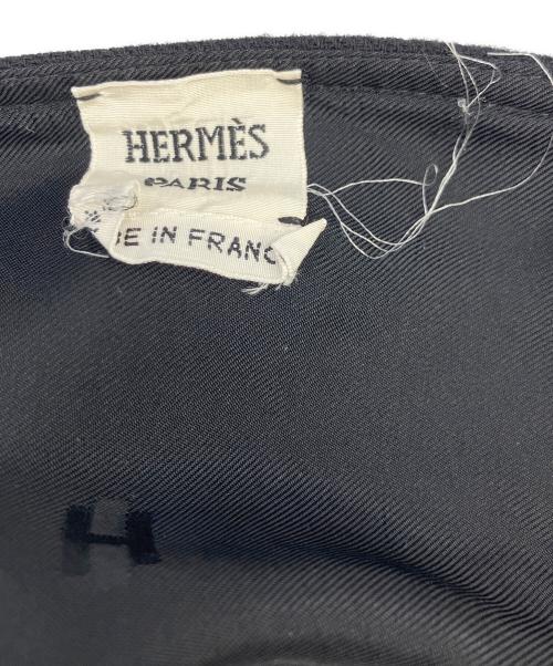 HERMES（エルメス）HERMES (エルメス) ウールスカート ブラック サイズ:34の古着・服飾アイテム
