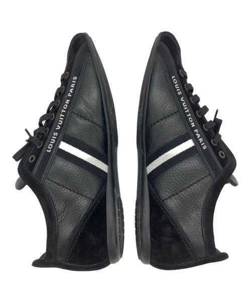 LOUIS VUITTON（ルイ ヴィトン）LOUIS VUITTON (ルイ ヴィトン) レザースニーカー ブラック サイズ:7の古着・服飾アイテム