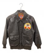 cooperクーパー）の古着「A2フライトジャケット」｜ブラウン