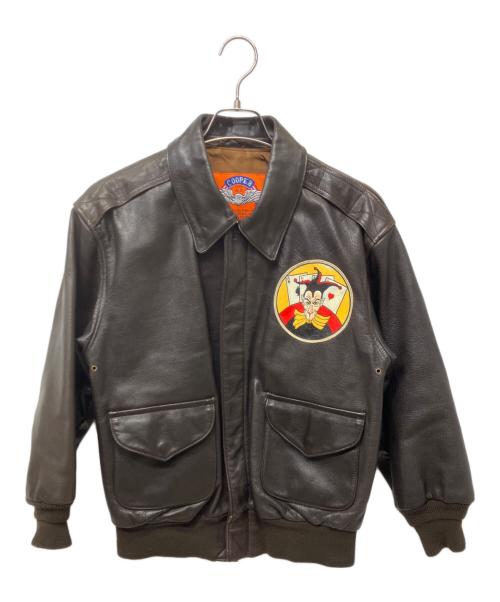 cooper（クーパー）COOPER (クーパー) A2フライトジャケット ブラウン サイズ:36Rの古着・服飾アイテム