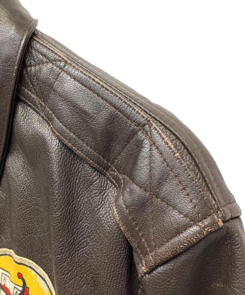 cooper（クーパー）COOPER (クーパー) A2フライトジャケット ブラウン サイズ:36Rの古着・服飾アイテム