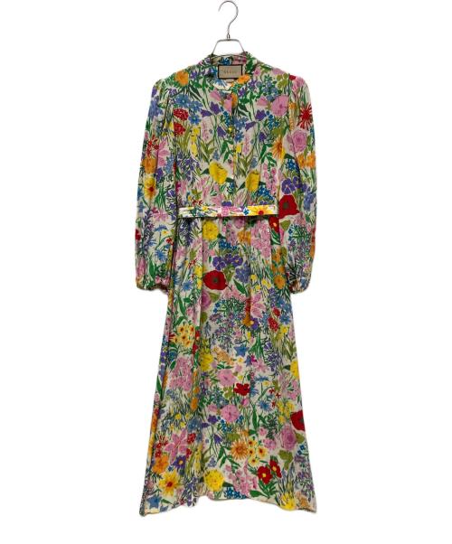 GUCCI（グッチ）GUCCI (グッチ) 長袖ワンピース マルチカラー サイズ:Mの古着・服飾アイテム