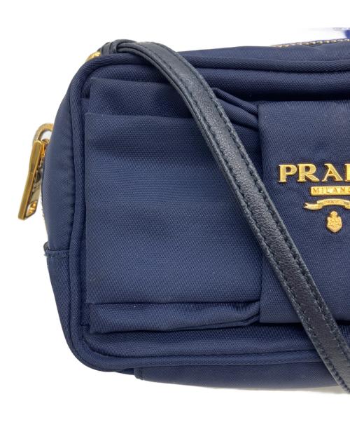 PRADA（プラダ）PRADA (プラダ) ショルダーバッグ ネイビーの古着・服飾アイテム