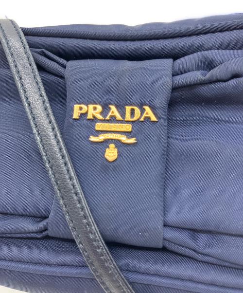 PRADA（プラダ）PRADA (プラダ) ショルダーバッグ ネイビーの古着・服飾アイテム