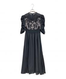 DORRY DOLL（ドリードール）の古着「半袖ワンピース」｜ブラック