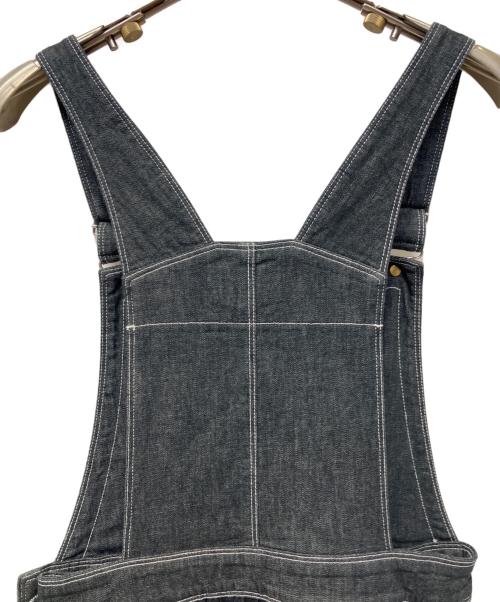 M'S GRACY（エムズグレイシー）M'S GRACY (エムズグレイシー) チュール被せデニムジャンパースカート ブラック サイズ:38の古着・服飾アイテム