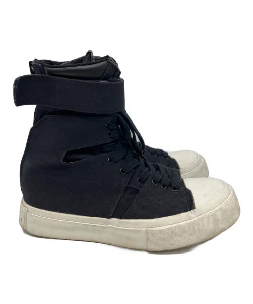 JULIUS（ユリウス）JULIUS (ユリウス) バックジップスニーカー ブラック サイズ:1の古着・服飾アイテム