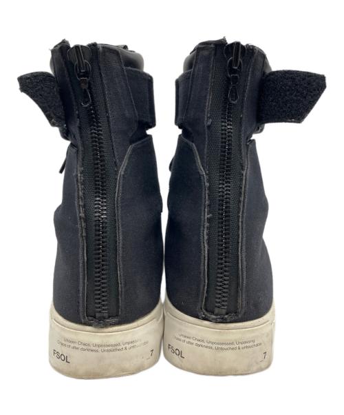 JULIUS（ユリウス）JULIUS (ユリウス) バックジップスニーカー ブラック サイズ:1の古着・服飾アイテム