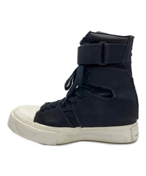 JULIUS（ユリウス）JULIUS (ユリウス) バックジップスニーカー ブラック サイズ:1の古着・服飾アイテム