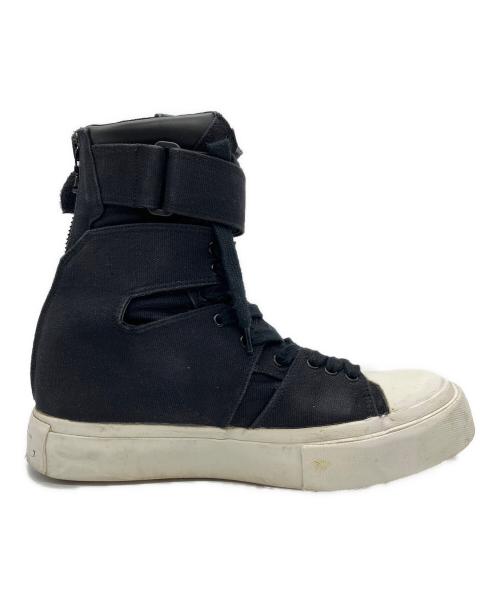 JULIUS（ユリウス）JULIUS (ユリウス) バックジップスニーカー ブラック サイズ:1の古着・服飾アイテム