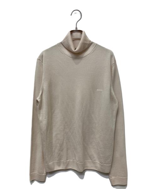 BOSS（ボス）BOSS (ボス) 薄手ニット ベージュ サイズ:Mの古着・服飾アイテム