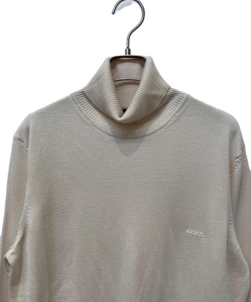 BOSS（ボス）BOSS (ボス) 薄手ニット ベージュ サイズ:Mの古着・服飾アイテム