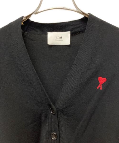 AMI Alexandre Mattiussi（アミアレクサンドルマテュッシ）AMI Alexandre Mattiussi (アミアレクサンドルマテュッシ) RED ADC CARDIGAN ブラック サイズ: XSの古着・服飾アイテム