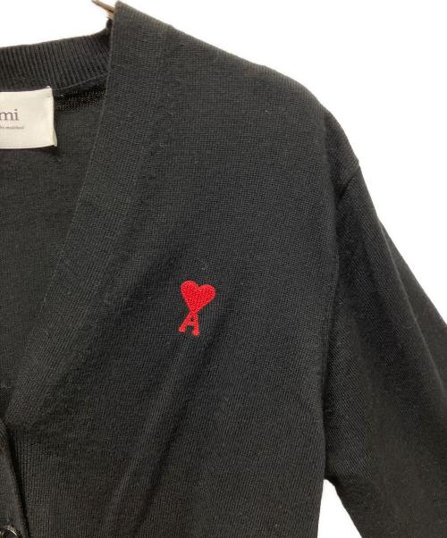 AMI Alexandre Mattiussi（アミアレクサンドルマテュッシ）AMI Alexandre Mattiussi (アミアレクサンドルマテュッシ) RED ADC CARDIGAN ブラック サイズ: XSの古着・服飾アイテム