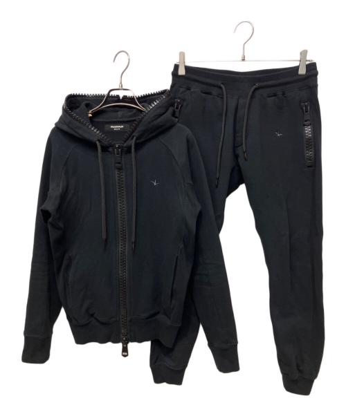 1PIU1UGUALE3 RELAX（ウノピゥウノウグァーレトレ リラックス）1piu1uguale3 relax (ウノピゥウノウグァーレトレ リラックス) セットアップジャージ ブラック サイズ:44の古着・服飾アイテム