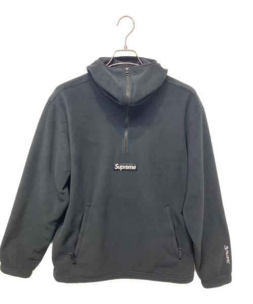 SUPREME（シュプリーム）Supreme (シュプリーム) Polartec Facemask Half Zip Hooded Sweatshirt ブラック サイズ:Mの古着・服飾アイテム