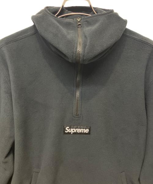 SUPREME（シュプリーム）Supreme (シュプリーム) Polartec Facemask Half Zip Hooded Sweatshirt ブラック サイズ:Mの古着・服飾アイテム