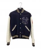 STARTERスターター）の古着「スタジャン」｜ホワイト×ネイビー